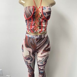 Mesh show stopper two piece